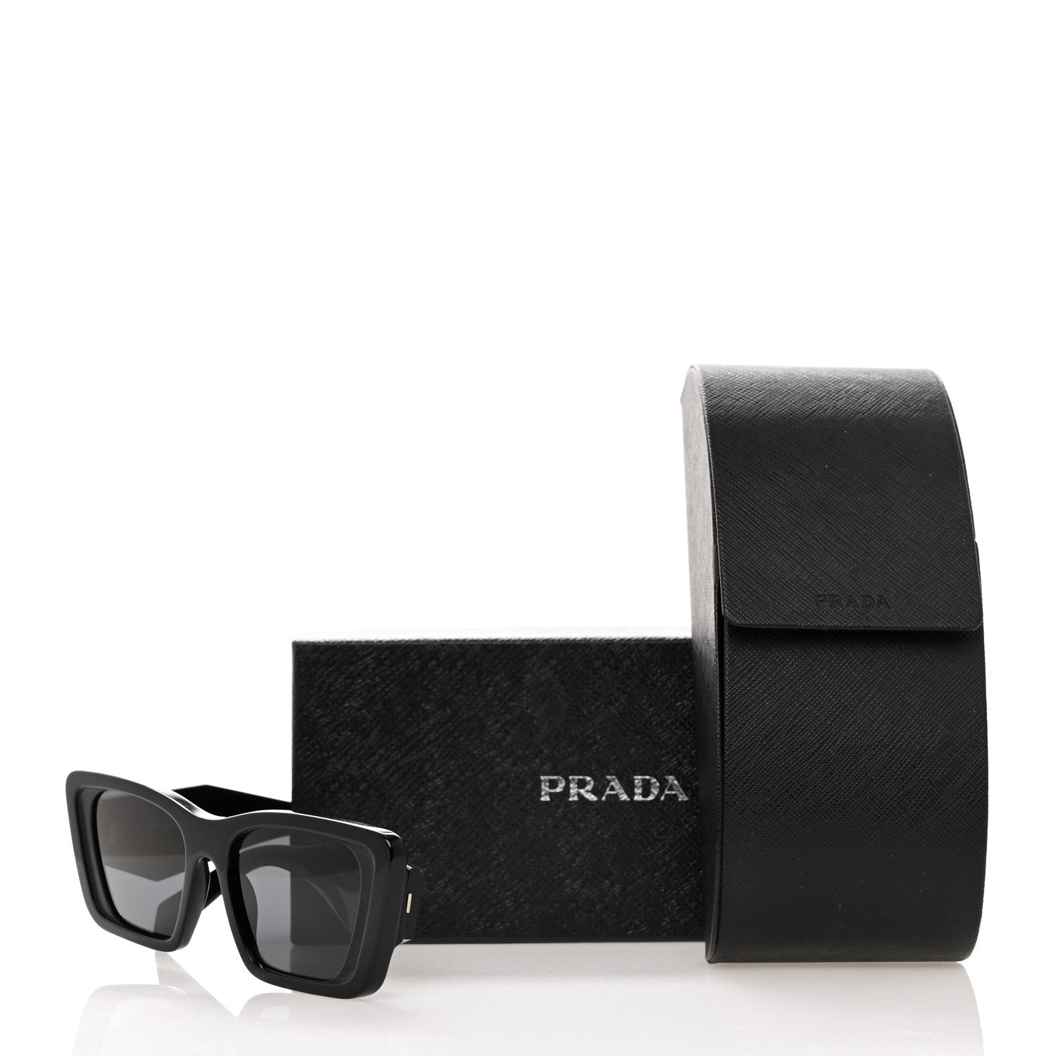 Prada Acetate Symbole Sunglasses SPR 08Y Black 8 of 8