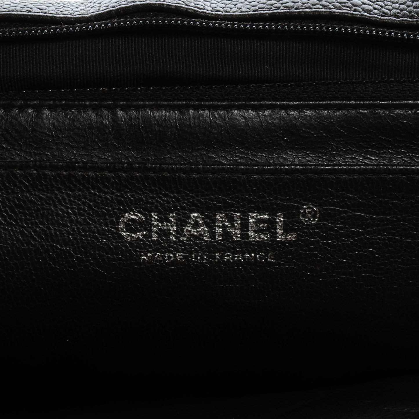 Caviar Quilted Jumbo Single Flap Dark Brown
