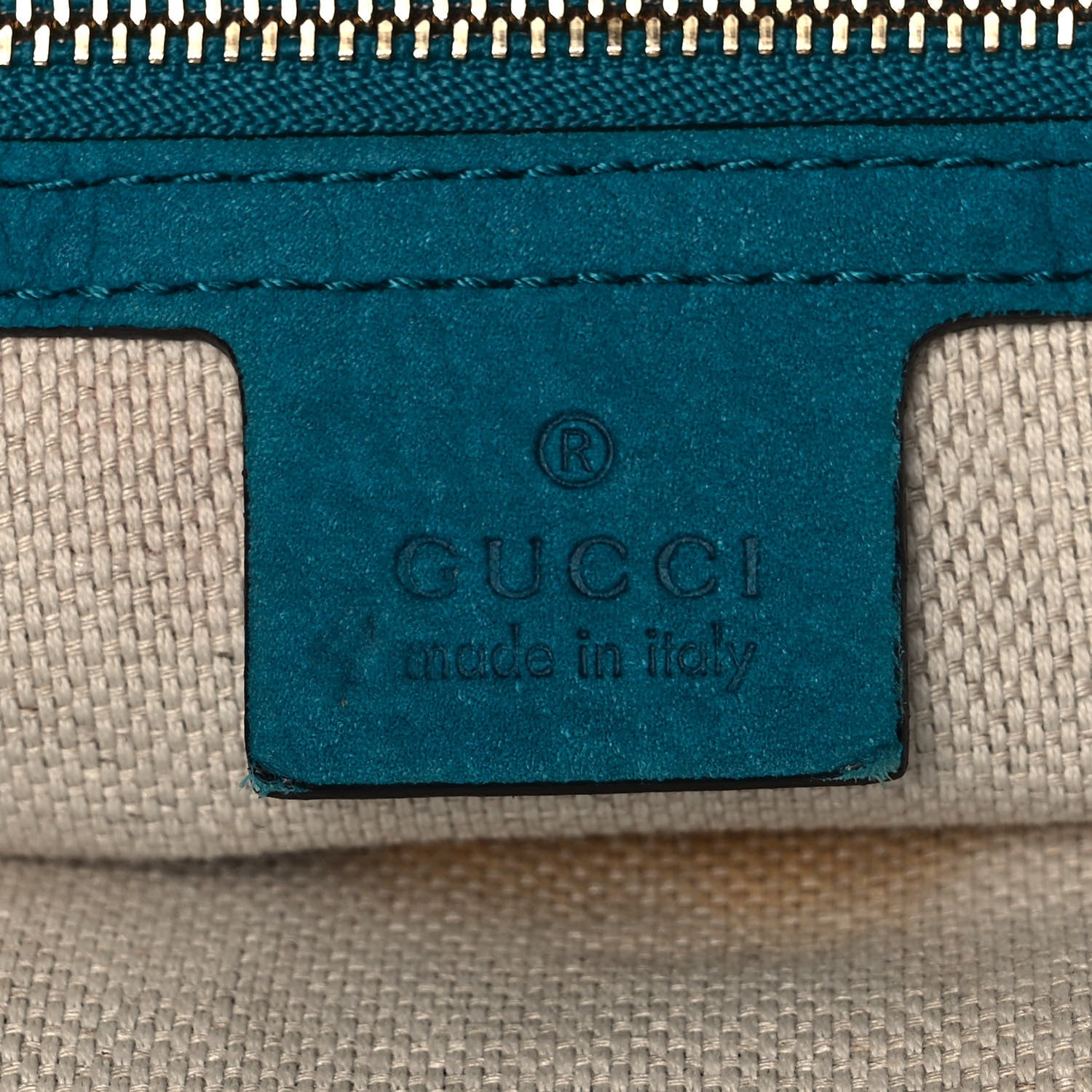 Gucci Vitello Range Medium Soho Chain Shoulder Bag Deep Cobalt 6 of 11