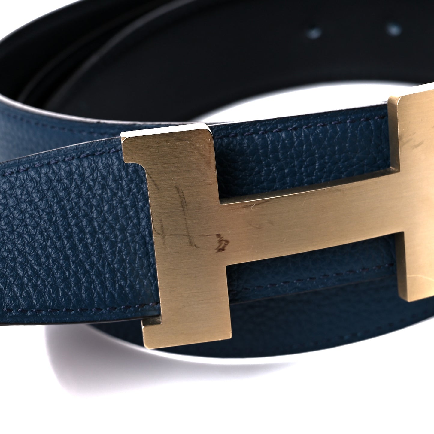 135 Togo 38mm Constance H Belt 100 Black Bleu Ocean