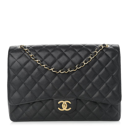 Chanel Caviar Quilted Maxi Double Flap Black 1 of 13
