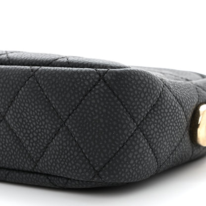 Chanel Iridescent Caviar Quilted Mini Coco Tassel Camera Case Black 10 of 10