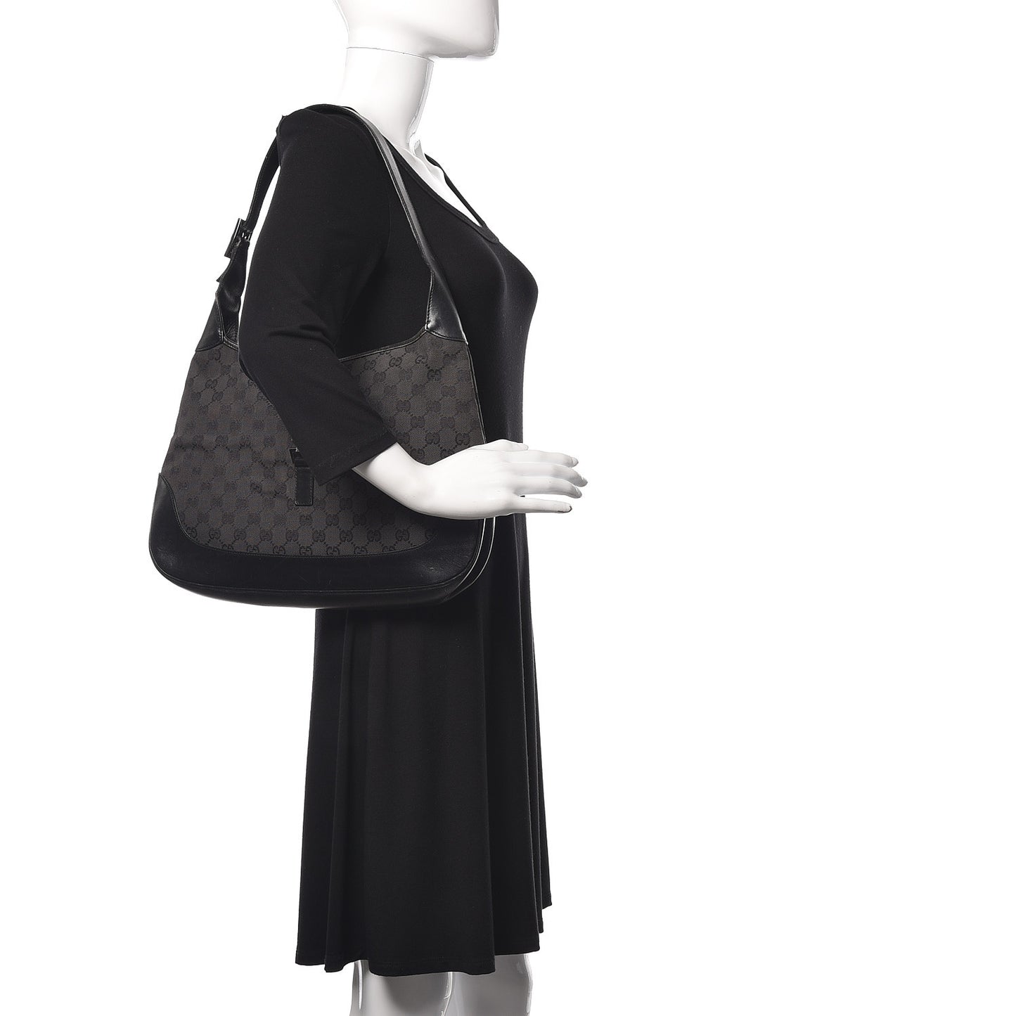 Monogram Jackie O Hobo Black