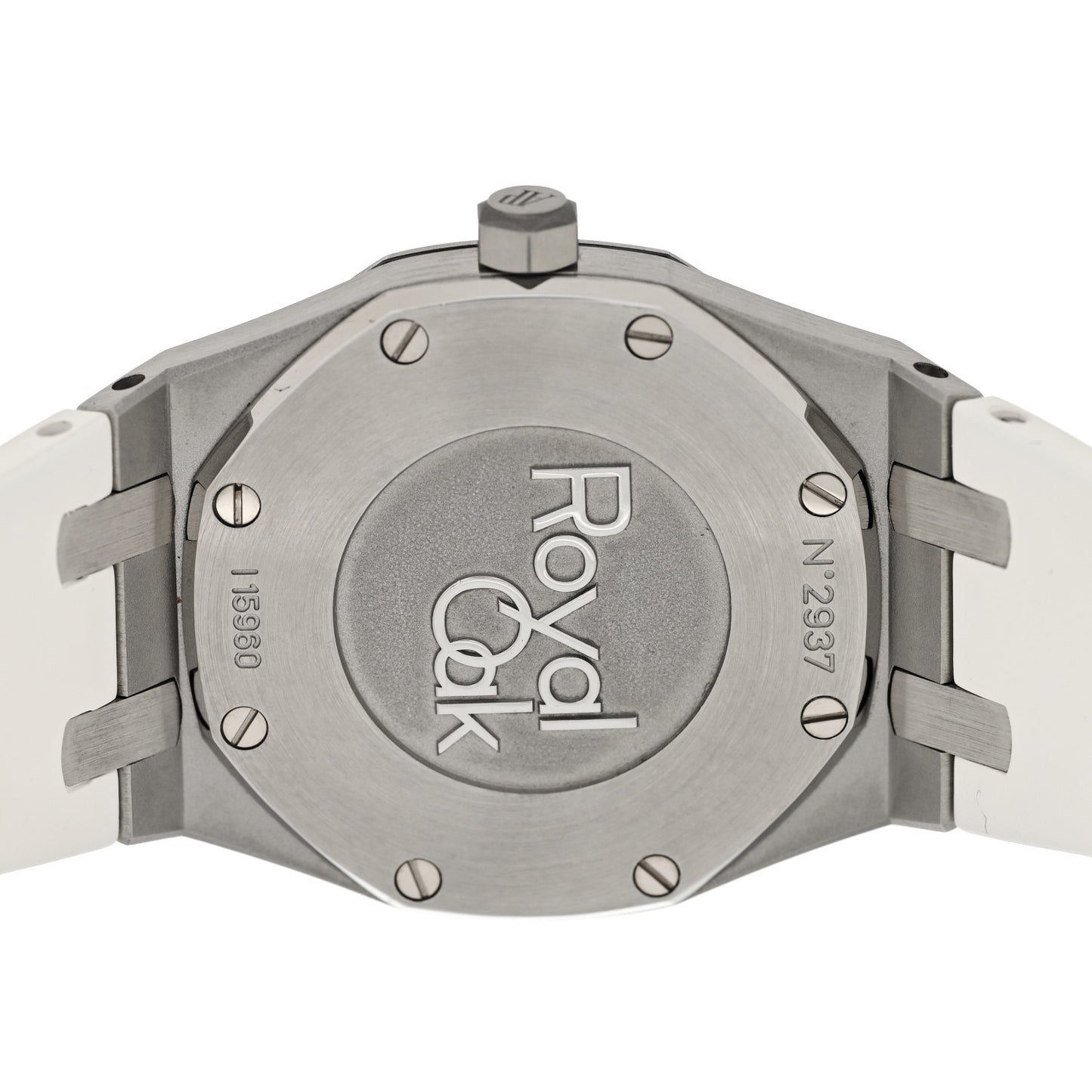 Stainless Steel Rubber Diamond Bezel 33mm Royal Oak Quartz Watch Black 67651ST.ZZ.D002CR.01