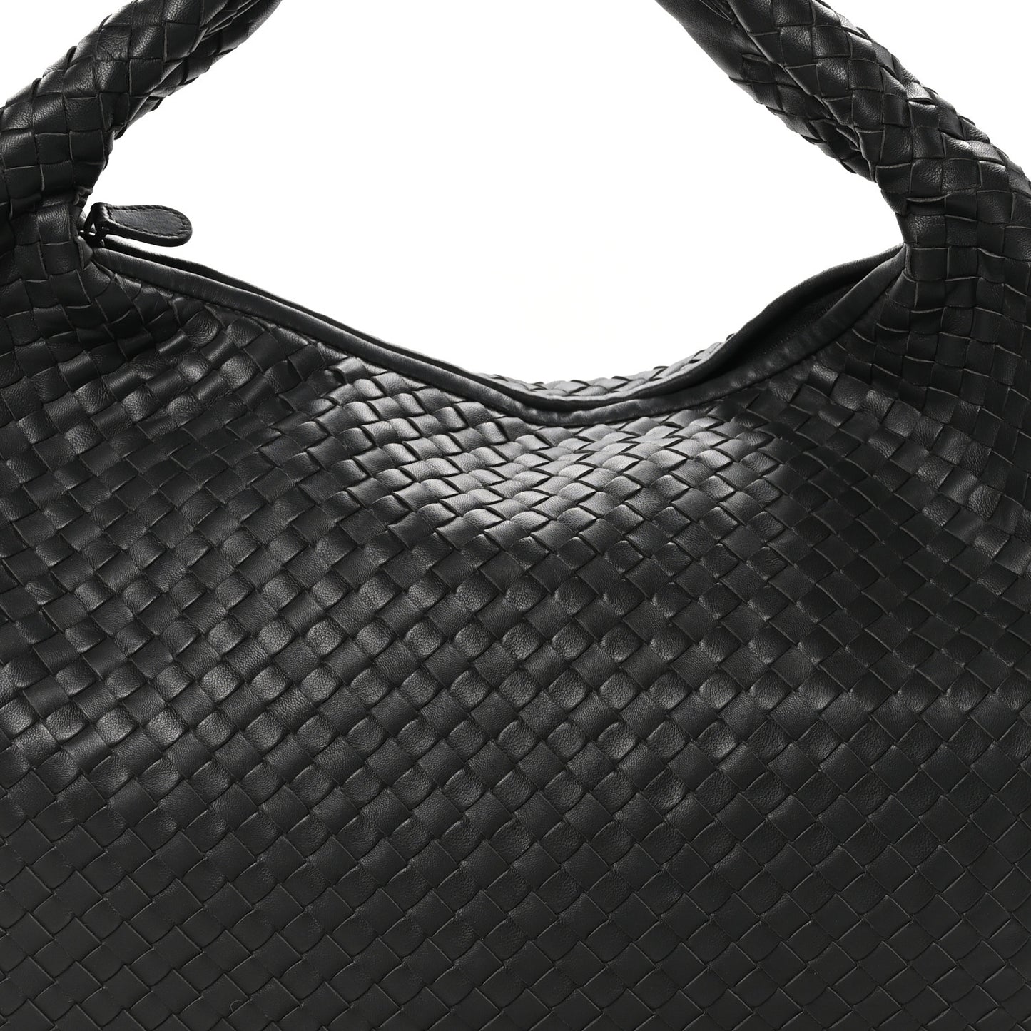 Nappa Intrecciato Large Veneta Hobo Grey