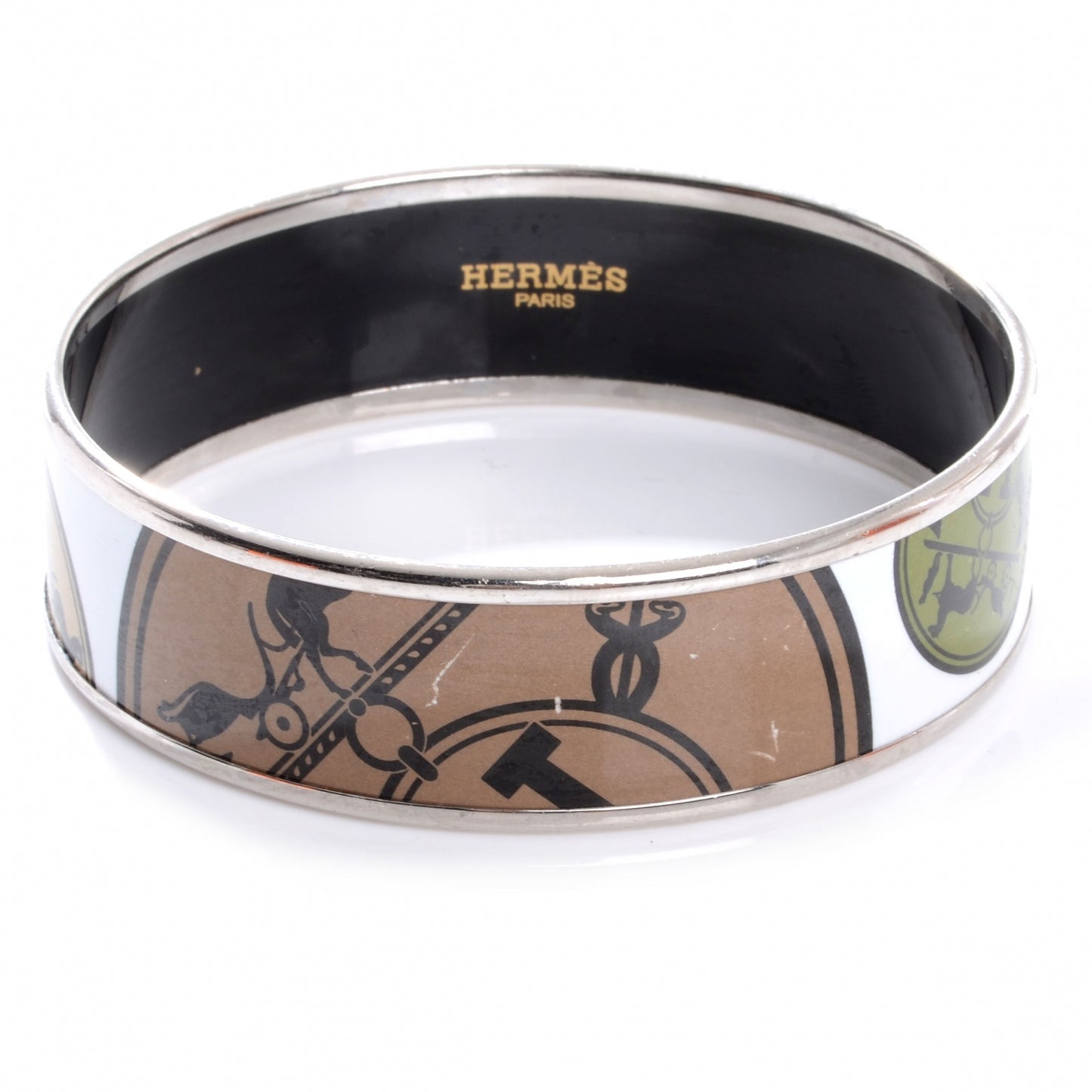 Enamel Printed Ex Libris Wide Bracelet 70