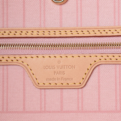 Louis Vuitton Damier Azur Neo Neverfull MM Rose Ballerine 8 of 9