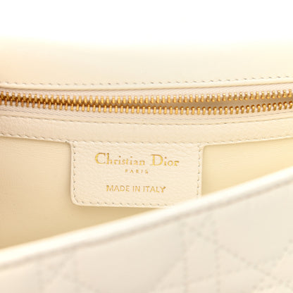 Christian Dior Lambskin Cannage Large Caro Bag Ivory 6 of 11