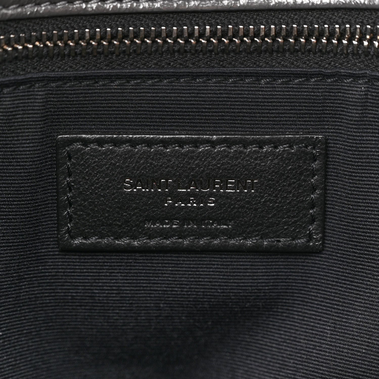 Saint Laurent Crinkled Calfskin Matelasse Monogram Large Niki Chain Satchel Fog 6 of 10