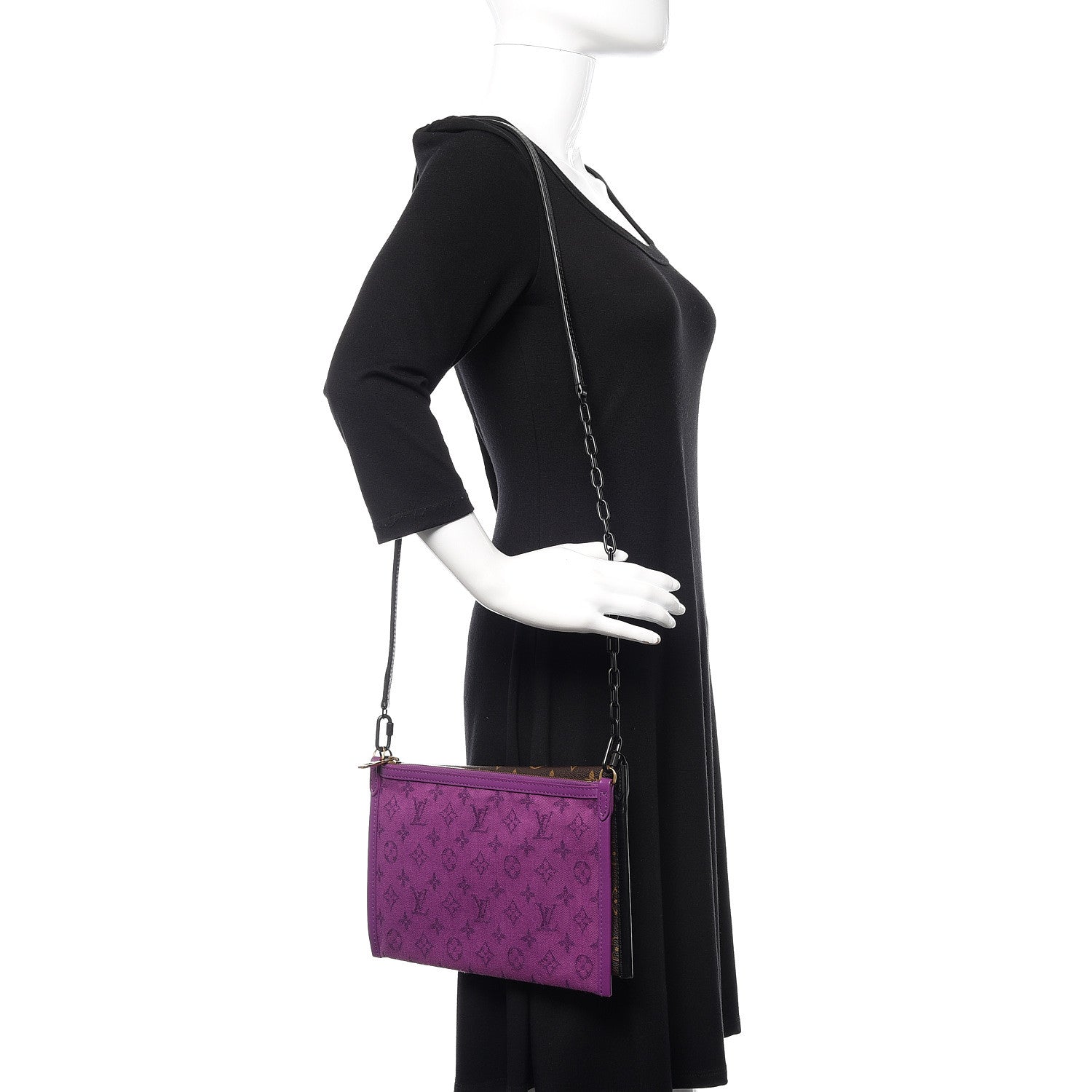 Louis Vuitton Monogram Double Flat Messenger Marron 3 of 14