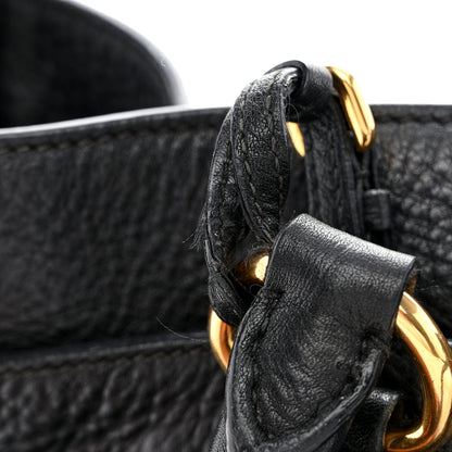Prada Vitello Daino Tote Black 12 of 18
