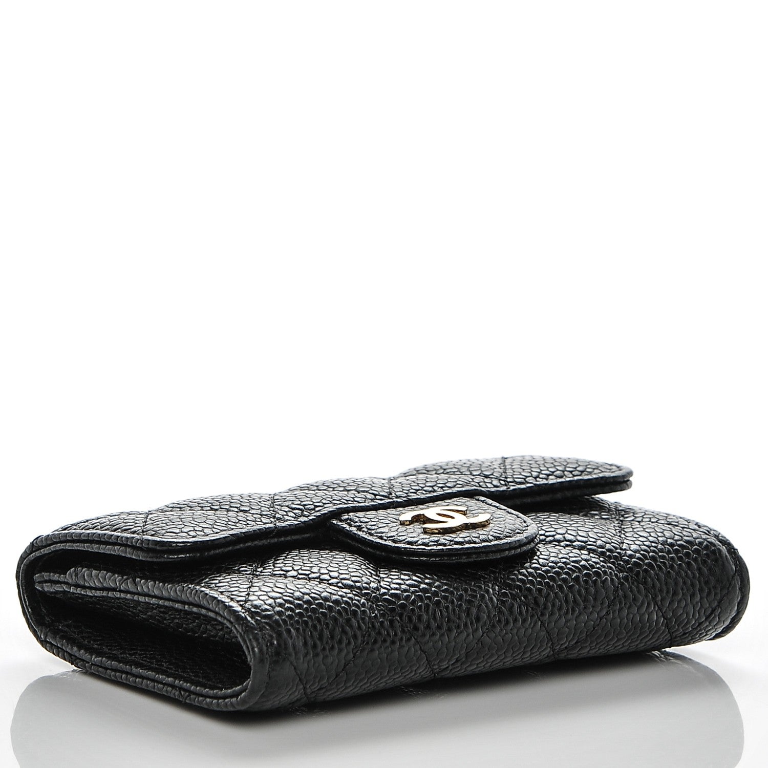 Chanel Caviar Quilted Flap Card Holder Black 5 of 7
