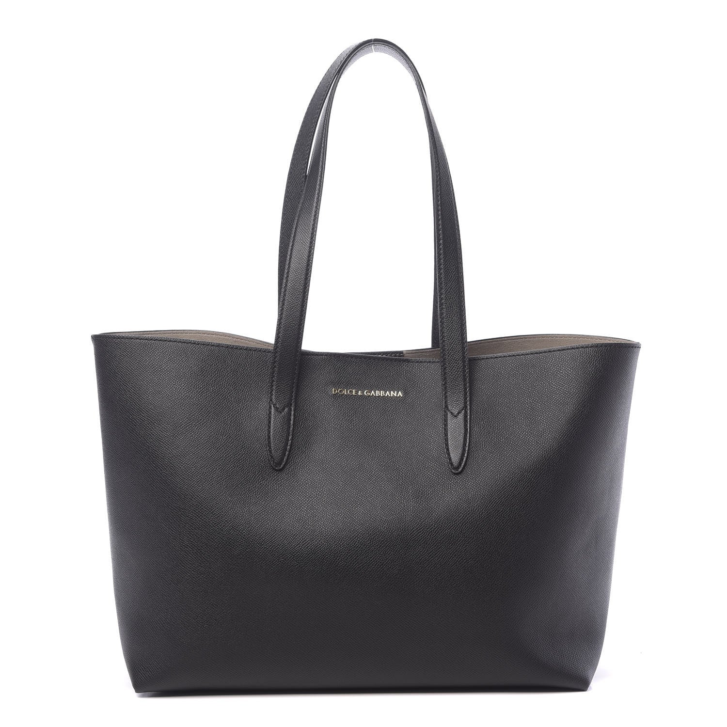 Dolce & Gabbana Dauphine Stampa Morrbida Shopping Tote Black 1 of 10