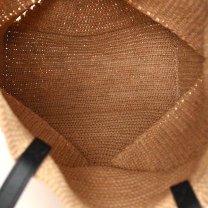 Loewe Raffia Calfskin Medium Puzzle Fold Tote Natura 5 of 11