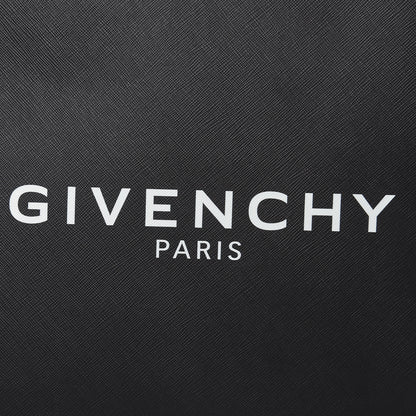 Givenchy Textured Coated Canvas Logo Print Medium Rave Tote Black 7 of 8