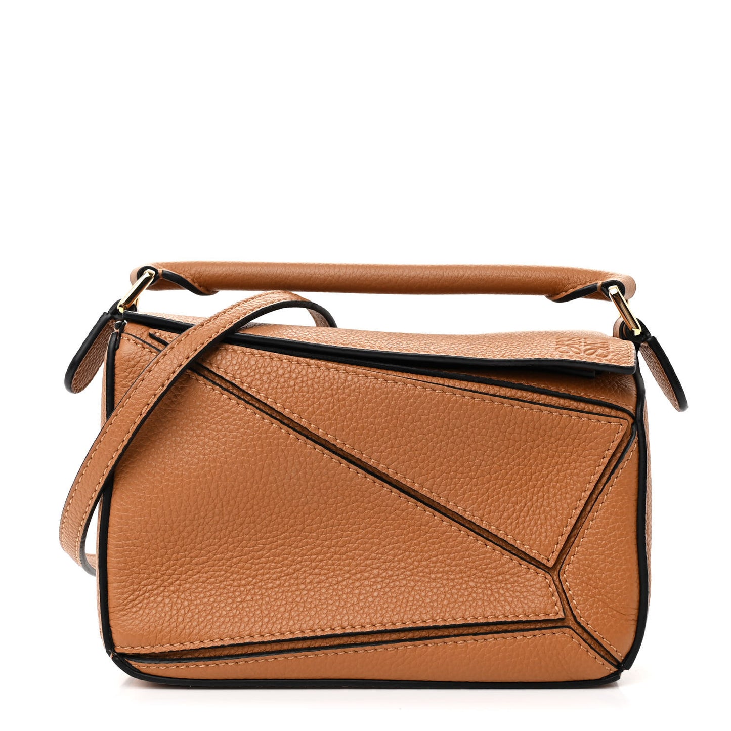 Calfskin Mini Puzzle Bag Tan