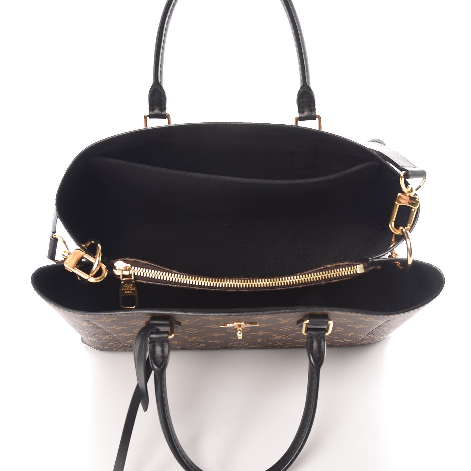 Louis Vuitton Monogram Flower Tote Black 6 of 11