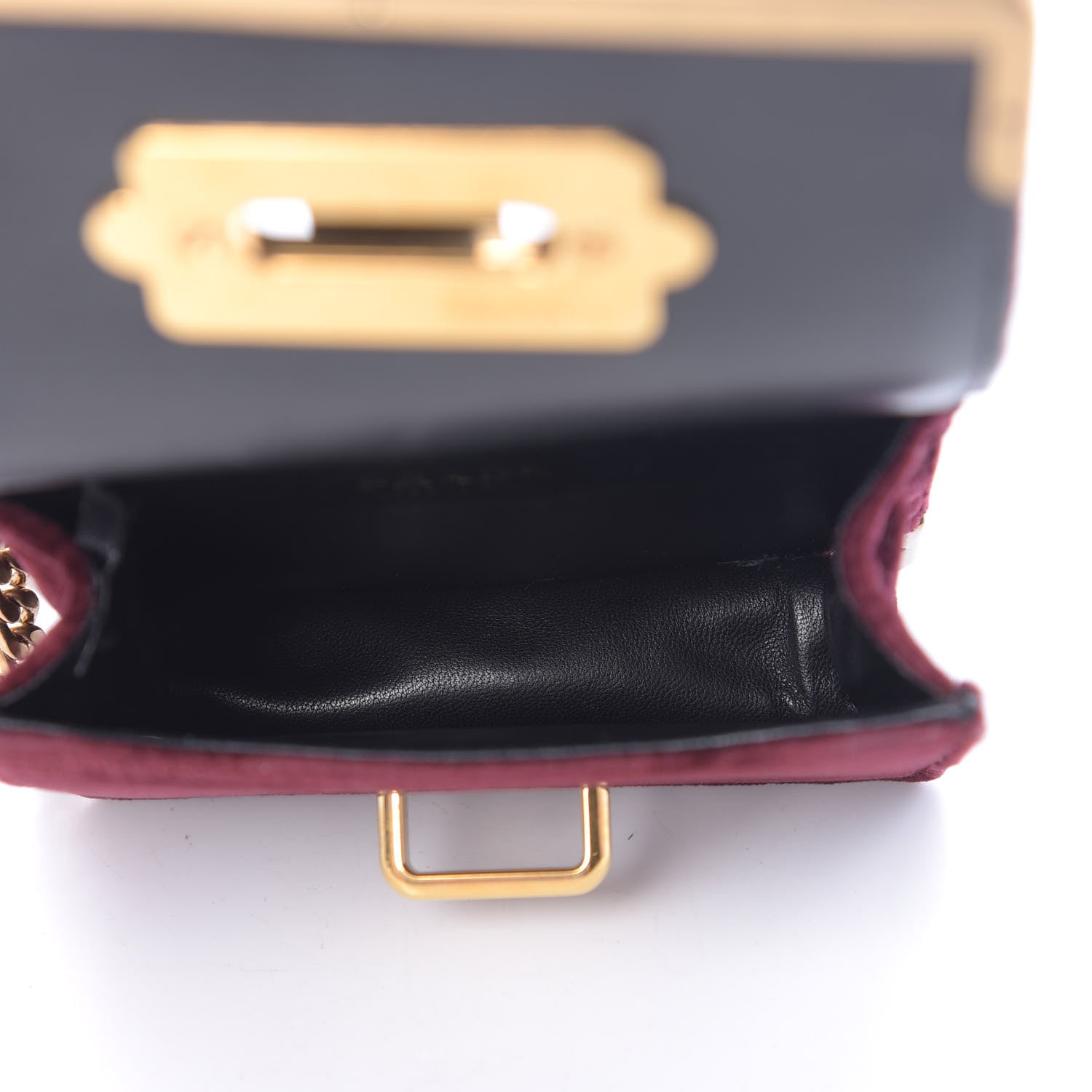 Prada Velvet Crocodile Micro Cahier Bag Ribes Black 5 of 11