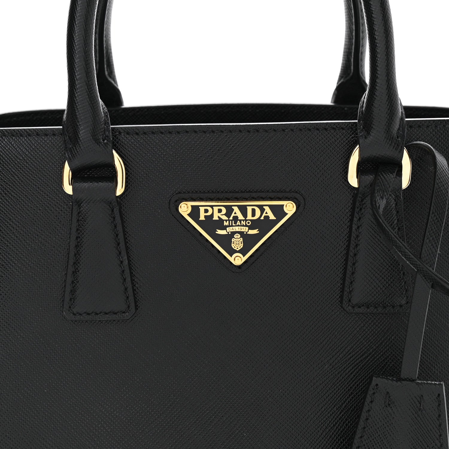 Prada Saffiano Lux Micro Galleria Shoulder Bag Black 7 of 10