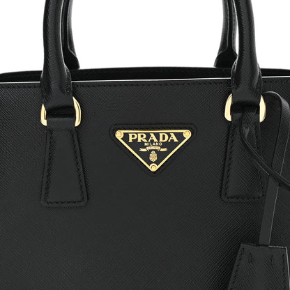 Prada Saffiano Lux Micro Galleria Shoulder Bag Black 7 of 10