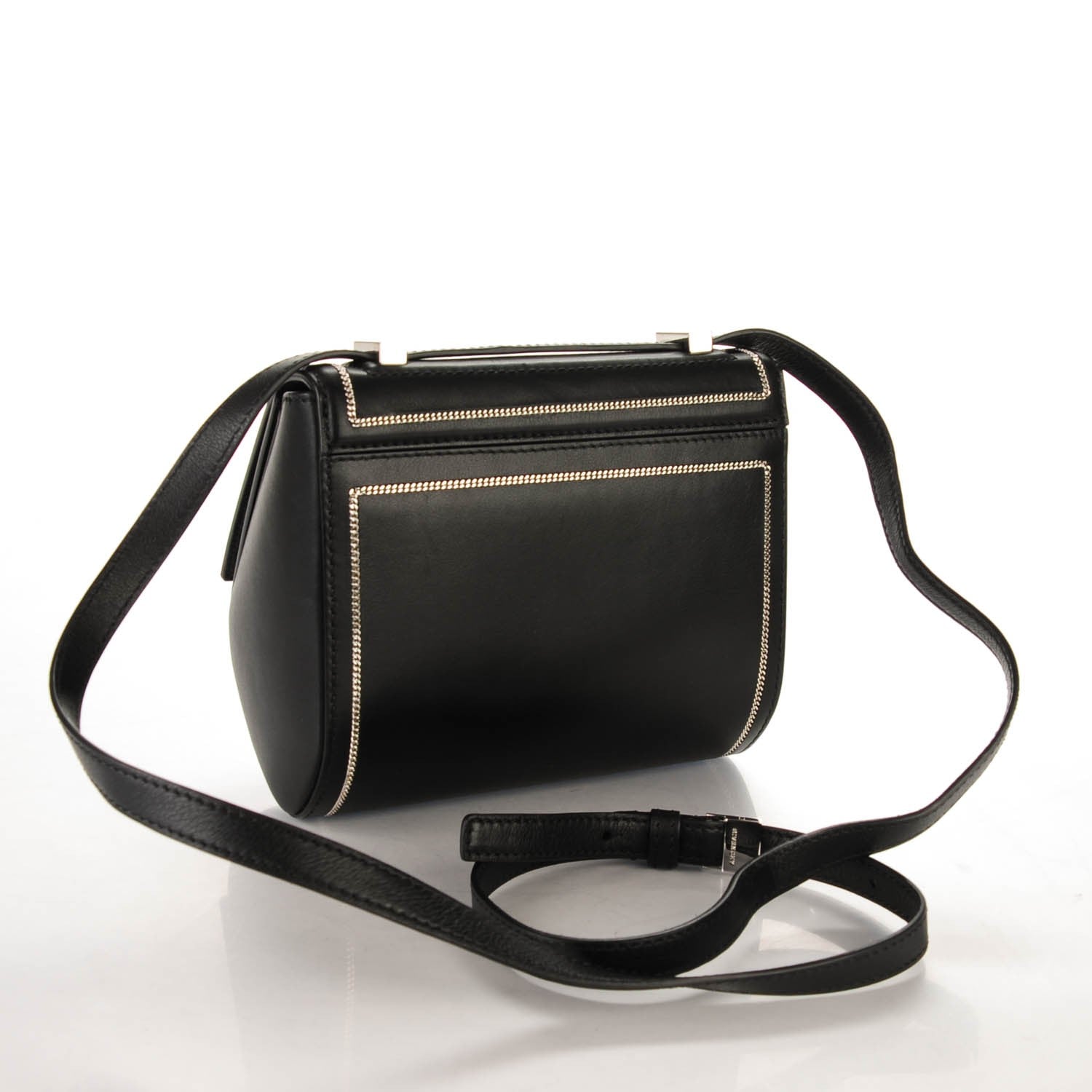 Givenchy Calfskin Chain Embellished Mini Pandora Box Crossbody Bag Black 3 of 11
