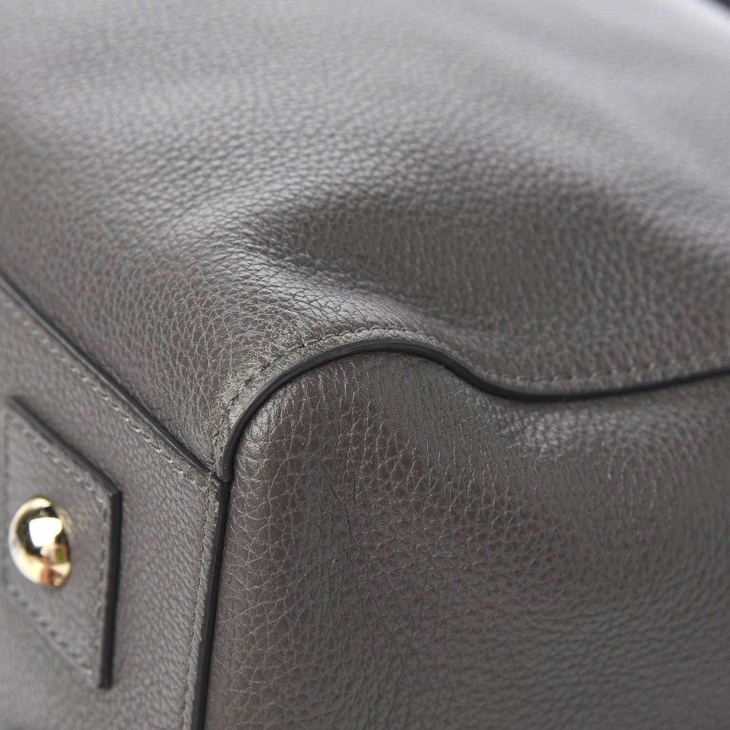 Mulberry Glossy Goatskin Medium Del Rey Satchel Grey 11 of 14