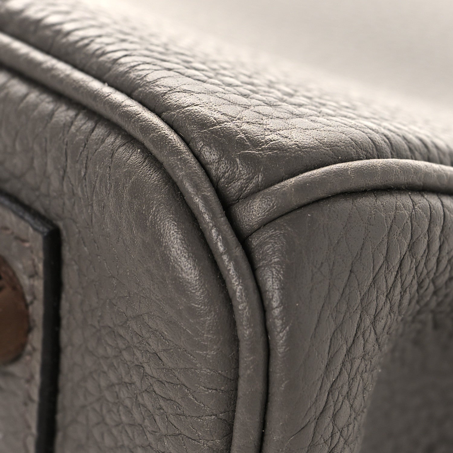 Hermes Togo Birkin 25 Etain 23 of 23