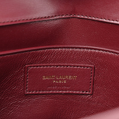 Saint Laurent Smooth Calfskin Manhattan Shoulder Bag Rouge Legion 6 of 13