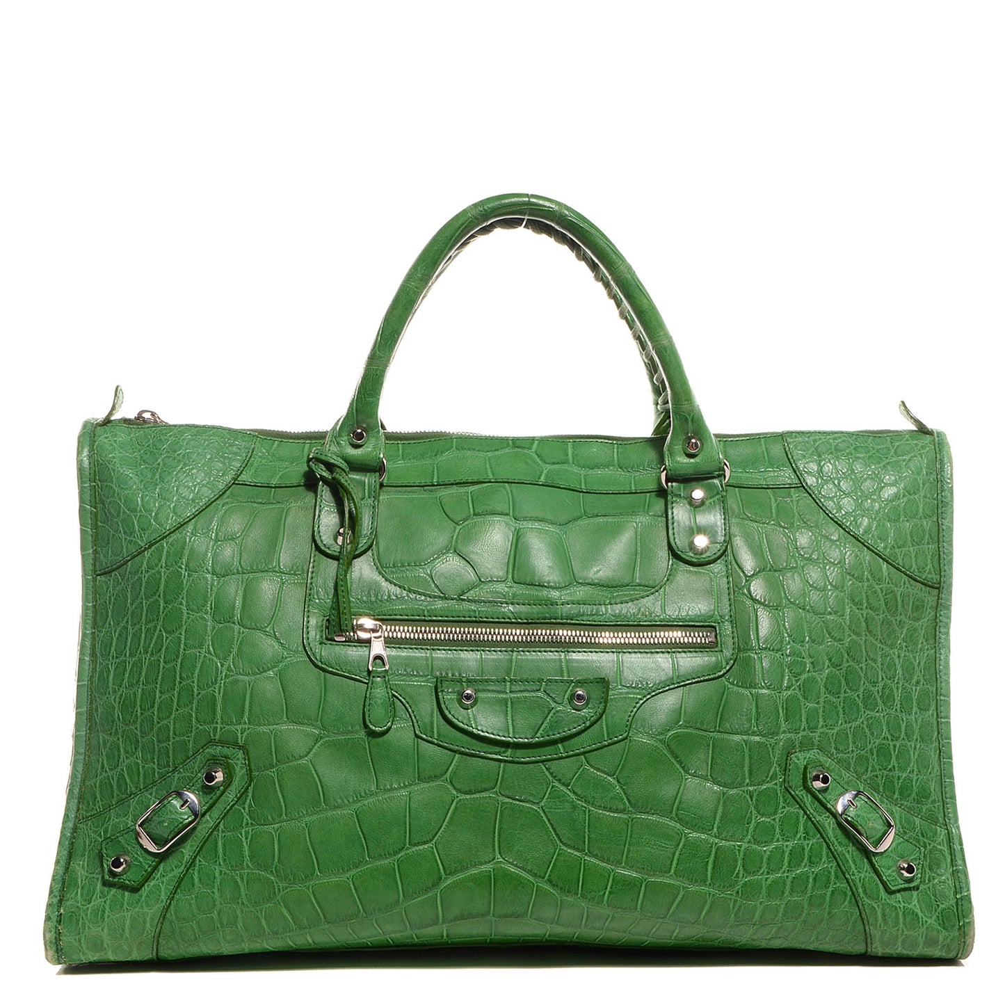 Crocodile Work Bag Green