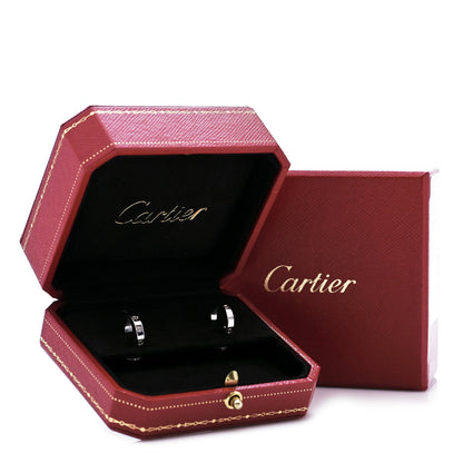 Cartier 18K White Gold Small LOVE Hoop Earrings 6 of 6