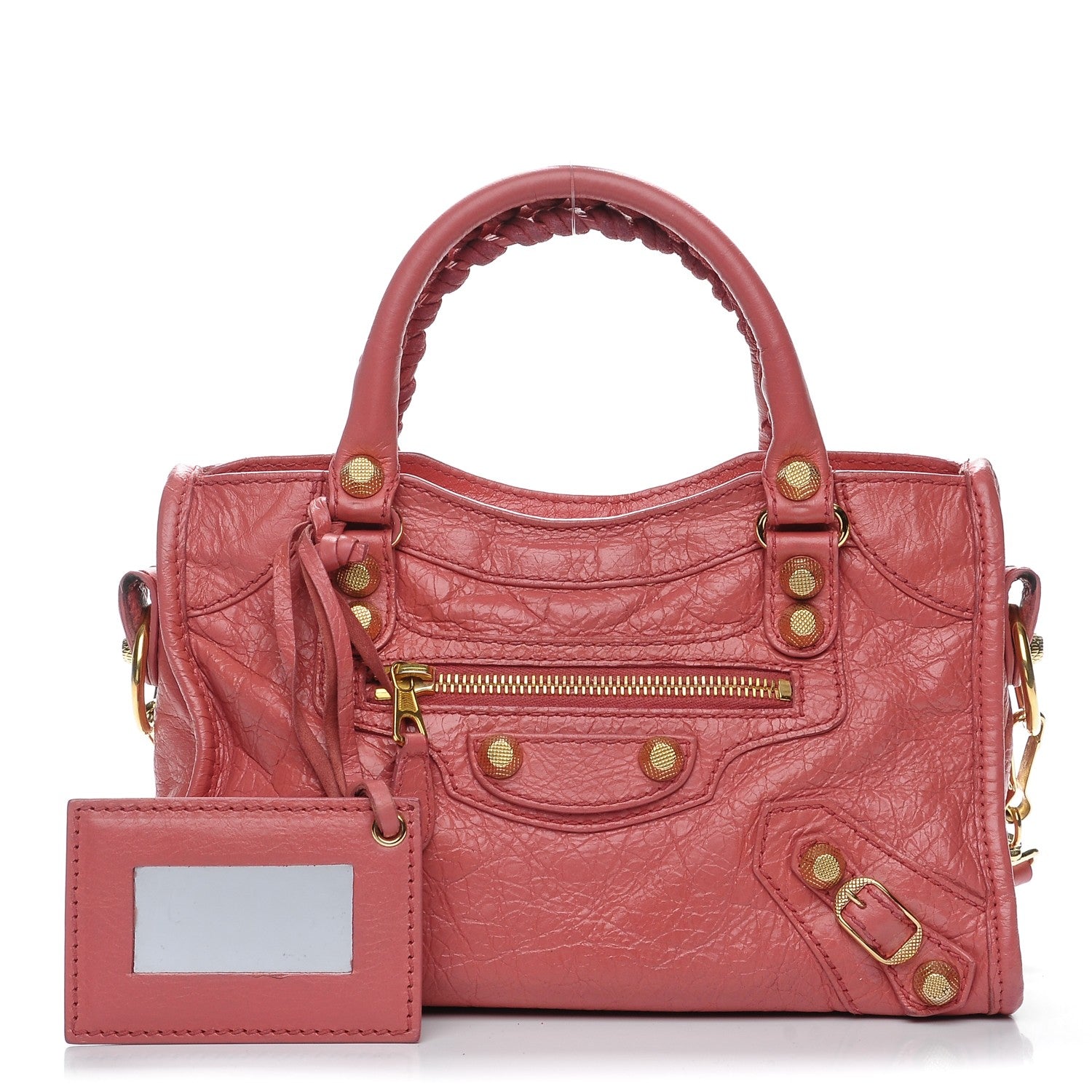 Balenciaga Agneau Giant 12 Gold Hardware Mini City Rose Bombon Raspberry 1 of 7