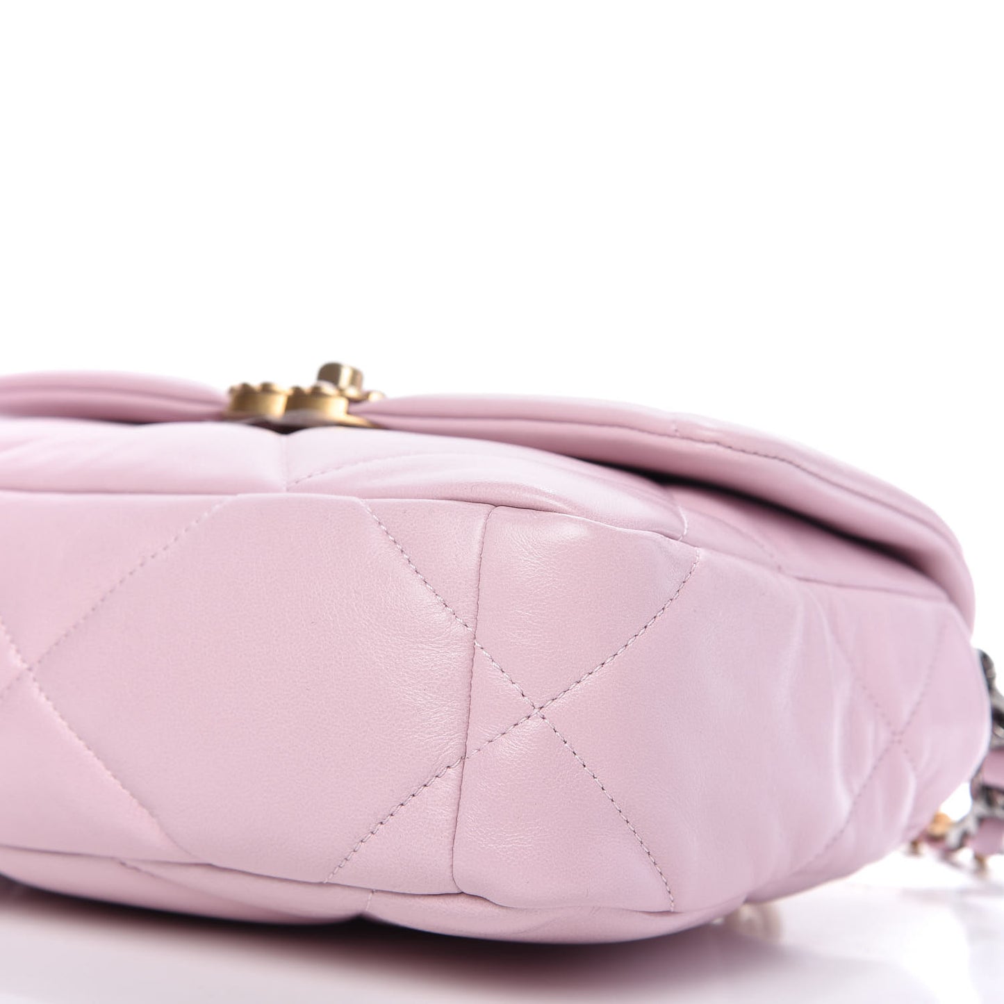 Lambskin Quilted Medium Chanel 19 Flap Light Pink