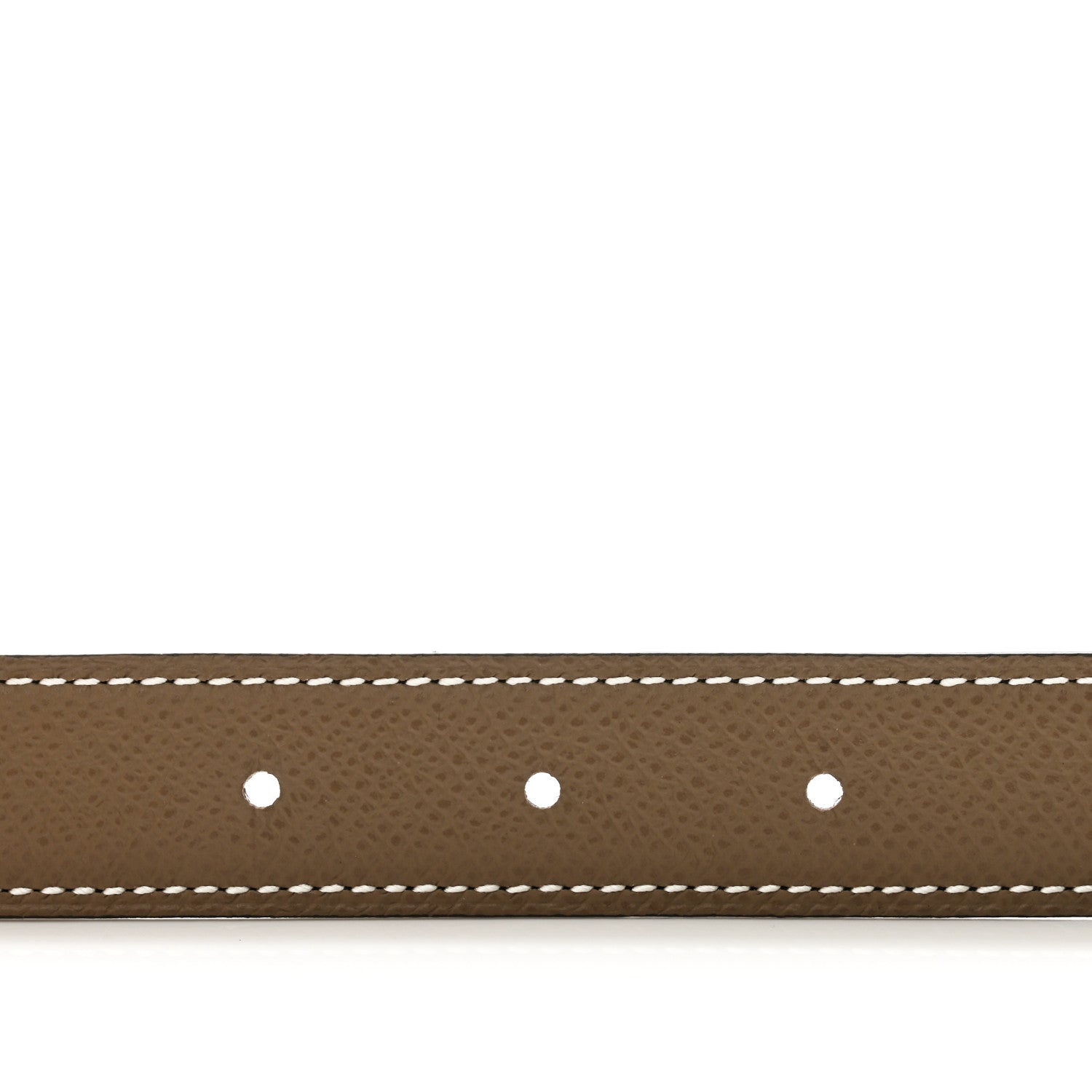 Hermes Swift Epsom 24mm Mini Constance H Belt 85 34 Black Etoupe 3 of 5