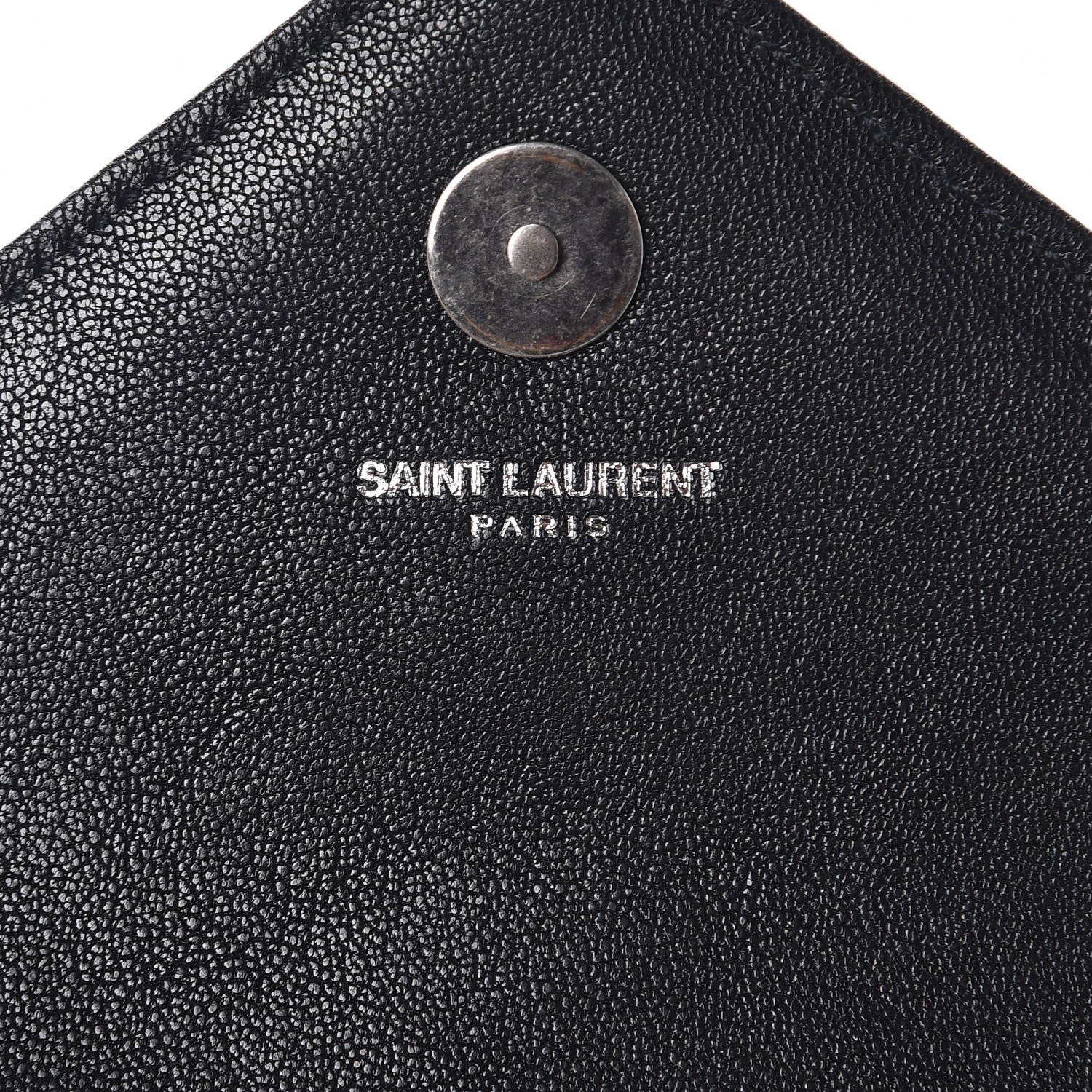 Saint Laurent Sheepskin Matelasse Chevron Monogram Classic Baby Chain Bag Black 6 of 8