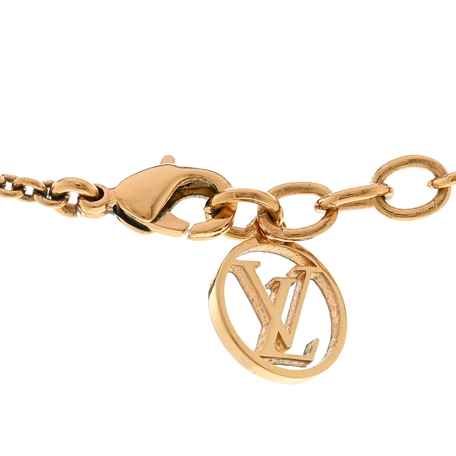 Louis Vuitton Essential V Necklace Gold 5 of 7