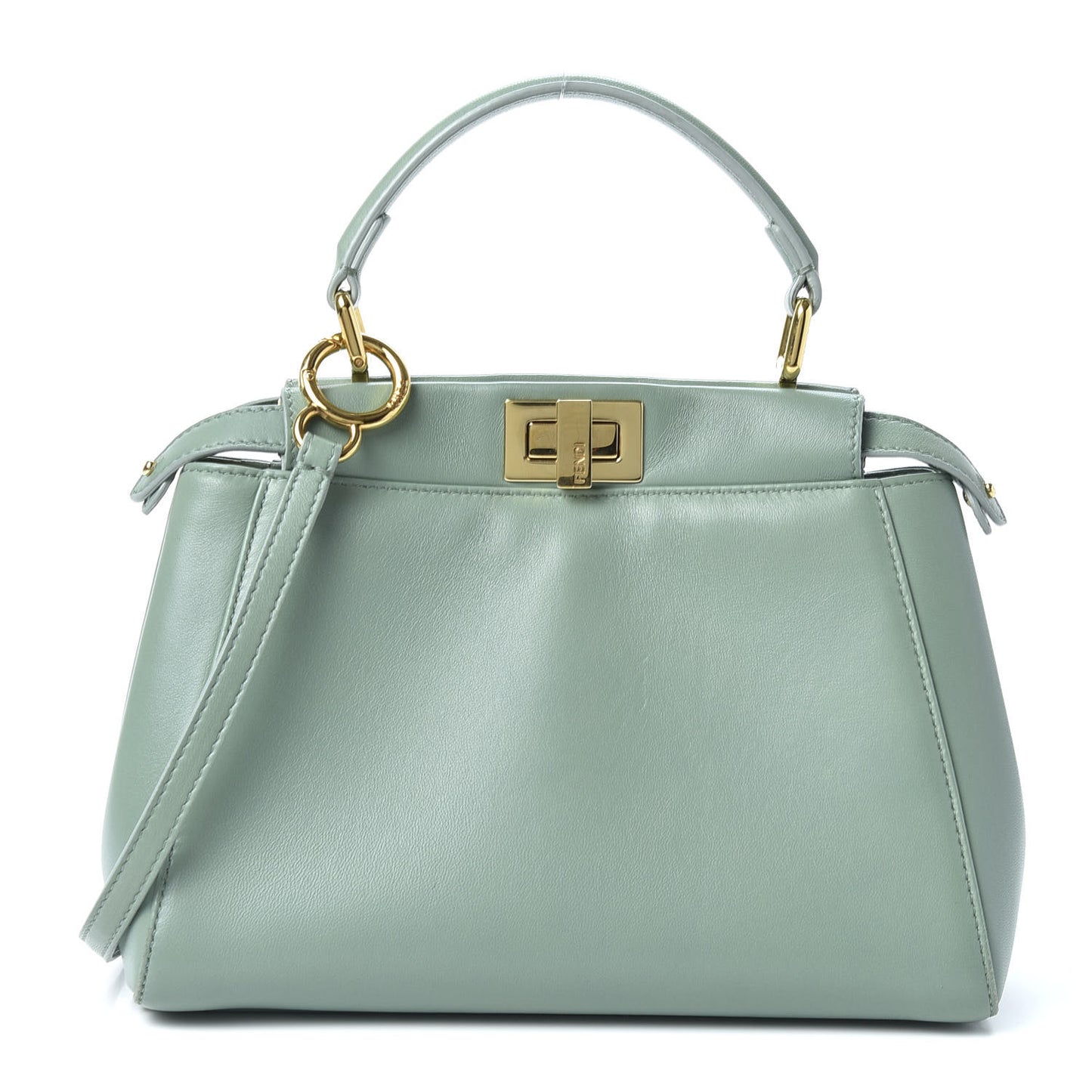 Nappa Mini Peekaboo Iconic Satchel Menta