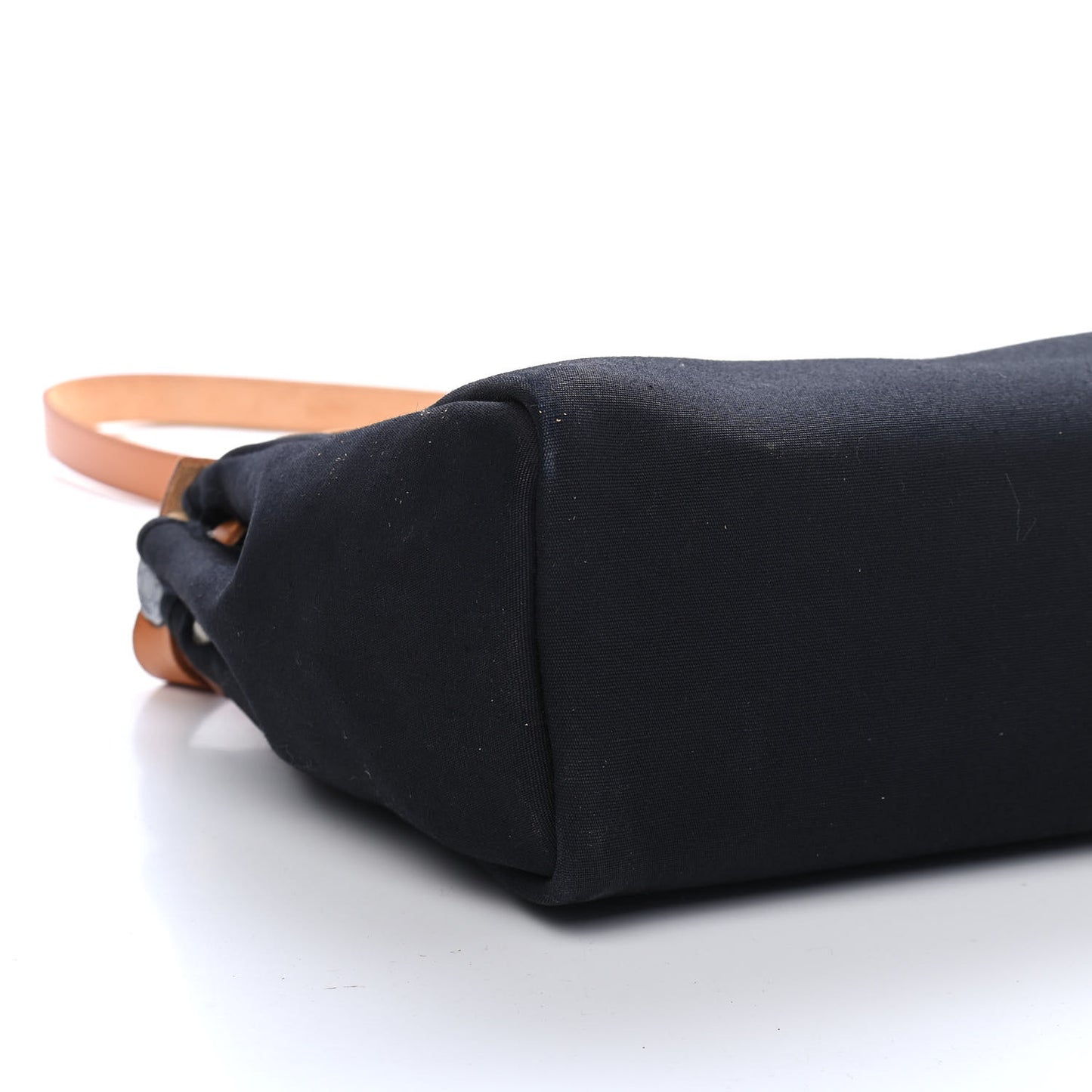Toile Vache Calfskin Herbag 30 PM Black Natural