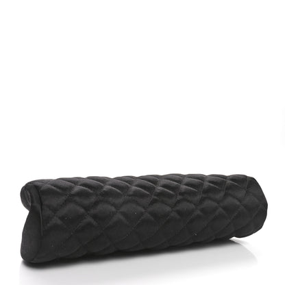 Chanel Satin Quilted Timeless Clutch Black 4 of 11