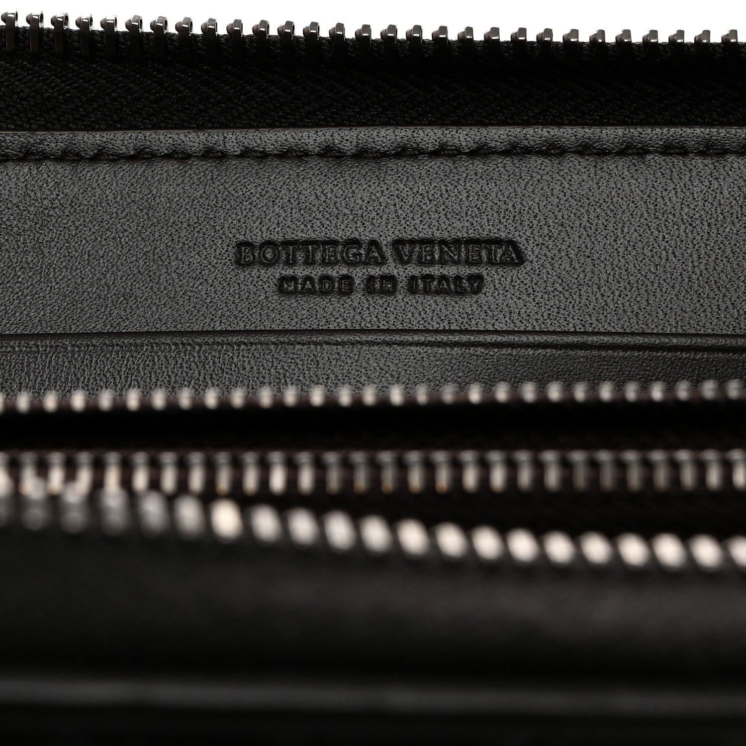 Bottega Veneta Nappa Intrecciato Zip Around Wallet Ebano 6 of 8