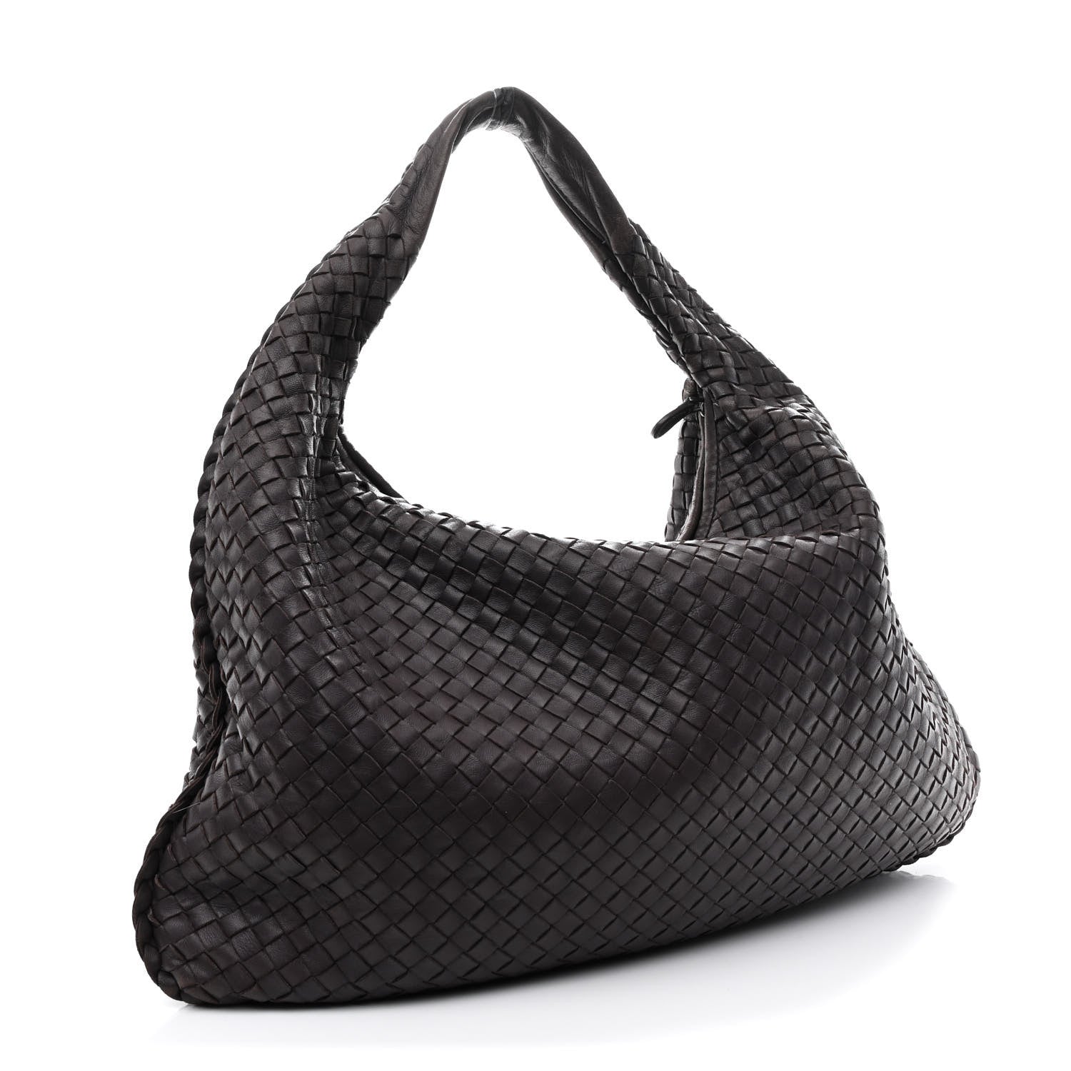 Bottega Veneta Nappa Intrecciato Large Veneta Hobo Ebano 3 of 10