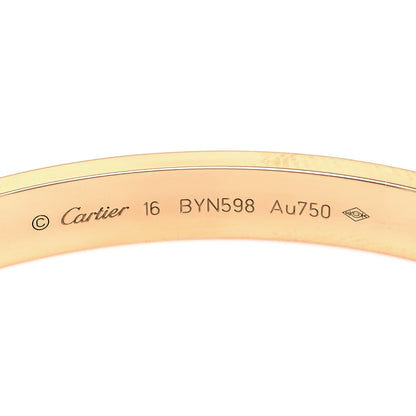 Cartier 18K Yellow Gold LOVE Bracelet 16 4 of 7
