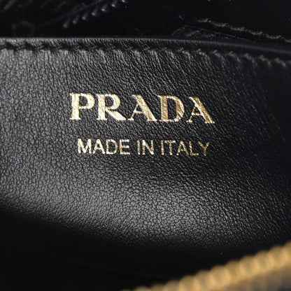 Prada Soft Calfskin Floral Diagramme Bag Black 6 of 12