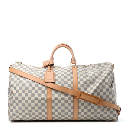 Louis Vuitton Damier Azur Keepall Bandouliere 55 1 of 9