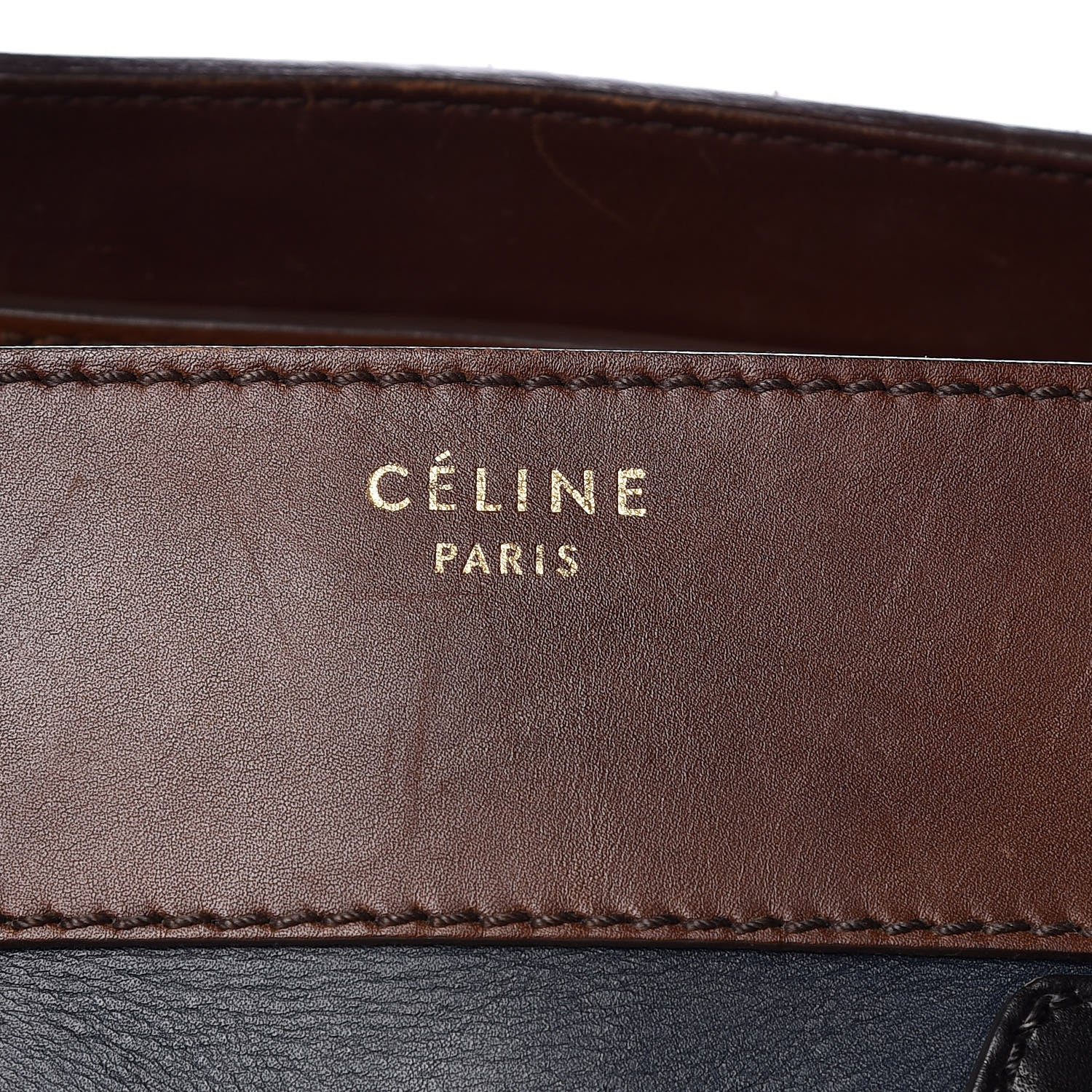 Celine Smooth Calfskin Mini Tri-Color Luggage Navy 8 of 17