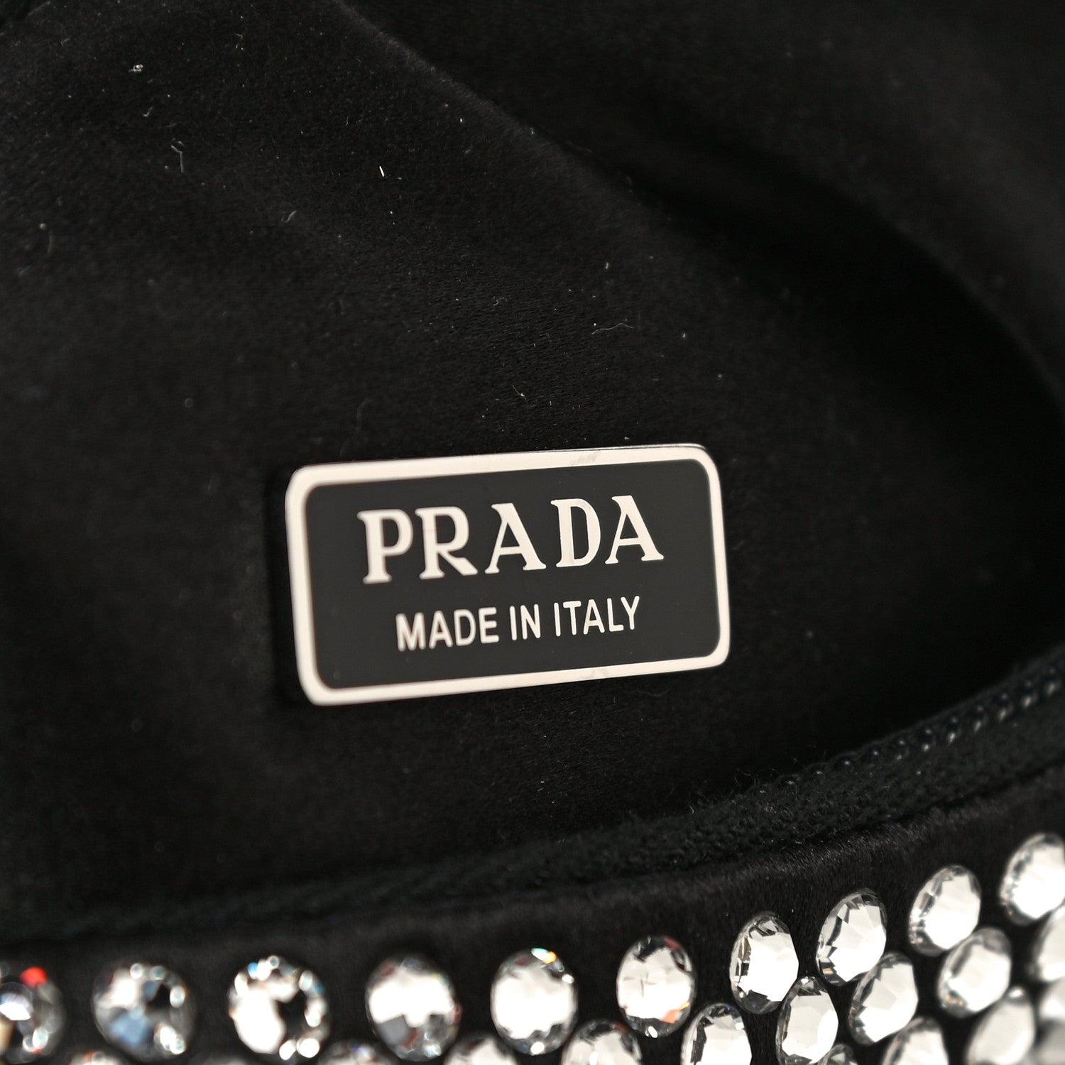 Prada Satin Crystal Mini Re-Edition 2000 Bag Cristal 6 of 11
