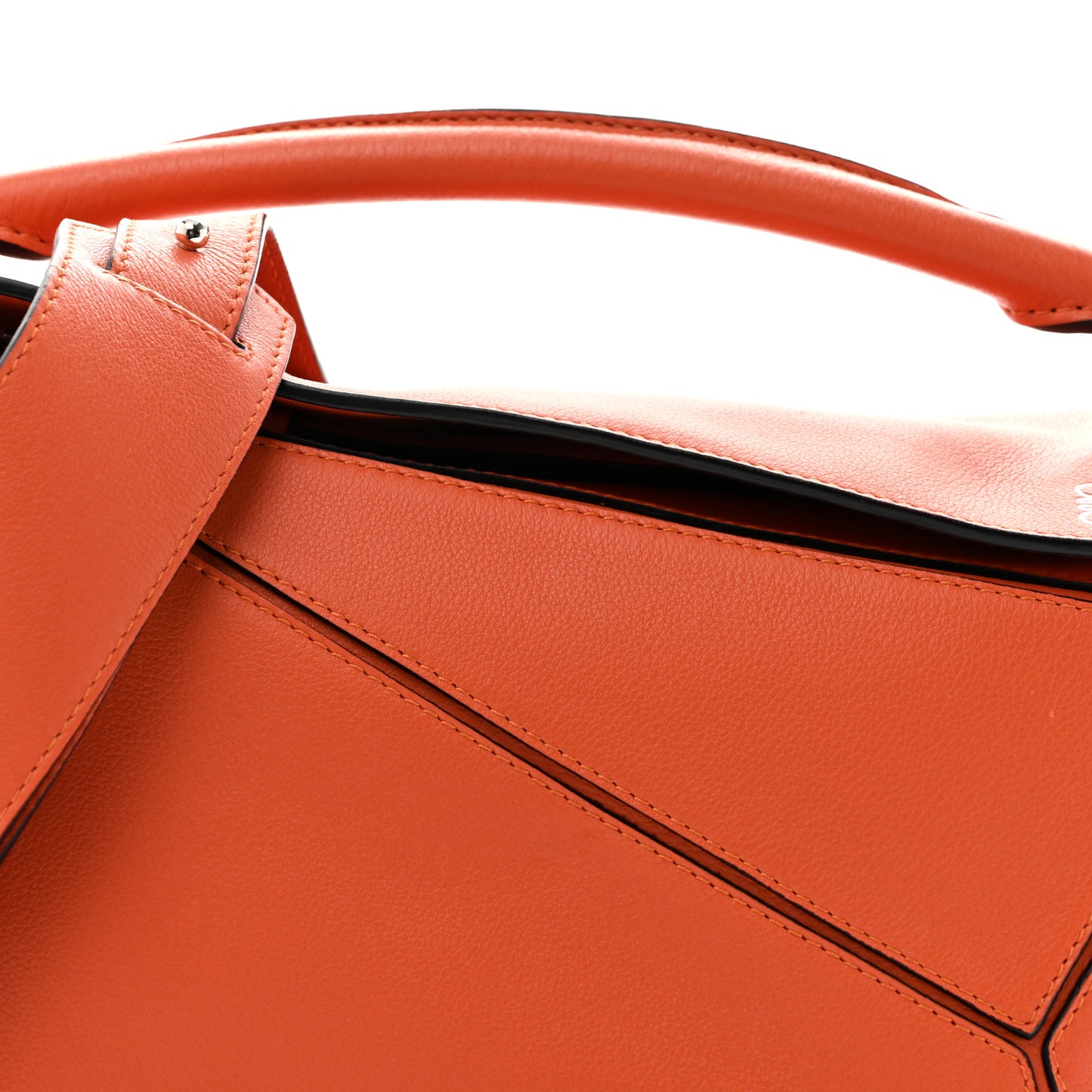 Calfskin Small Puzzle Bag Orange