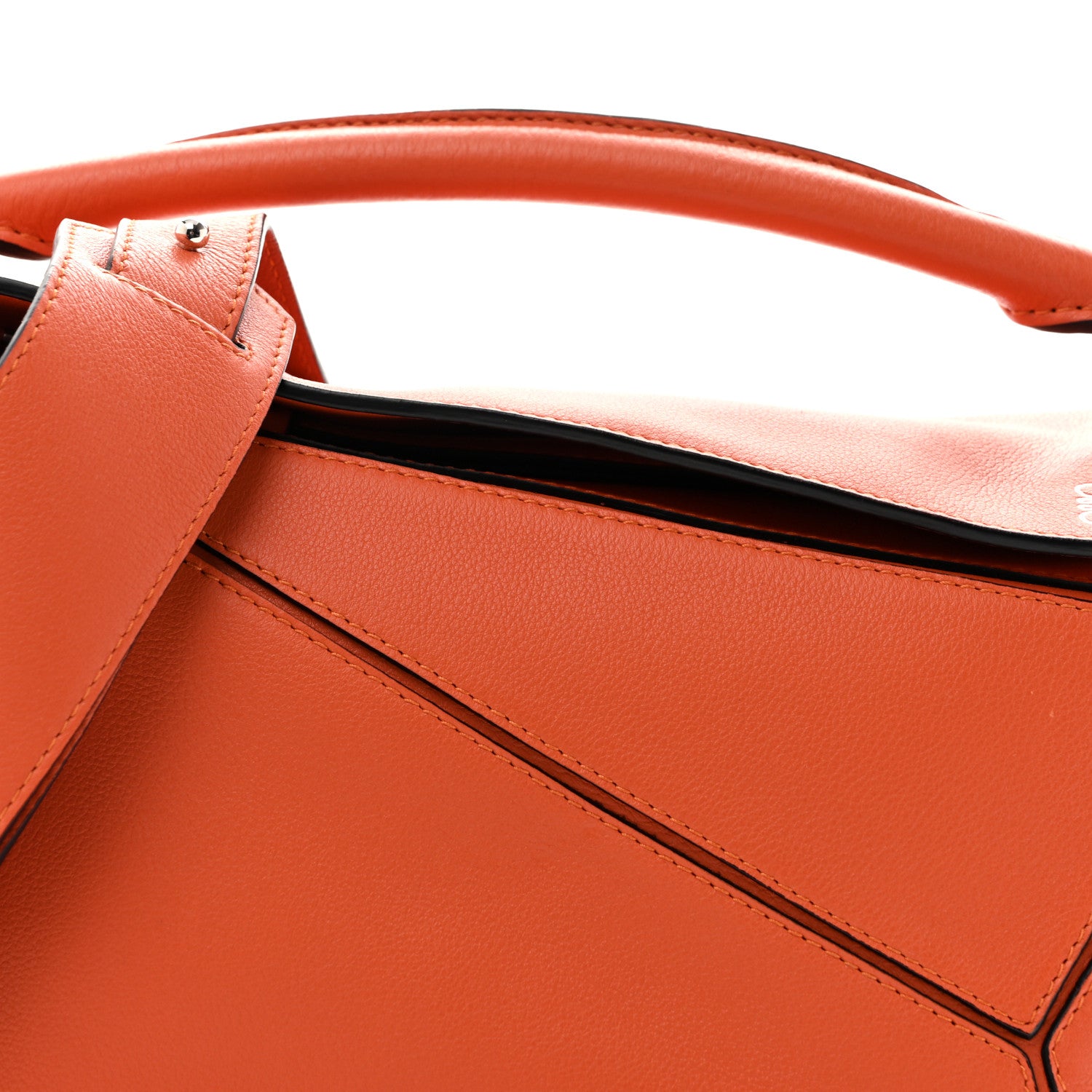 Loewe Calfskin Small Puzzle Bag Orange 7 of 12