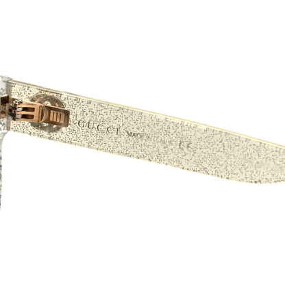 Gucci Acetate Glitter Sunglasses GG0034S Silver 6 of 8
