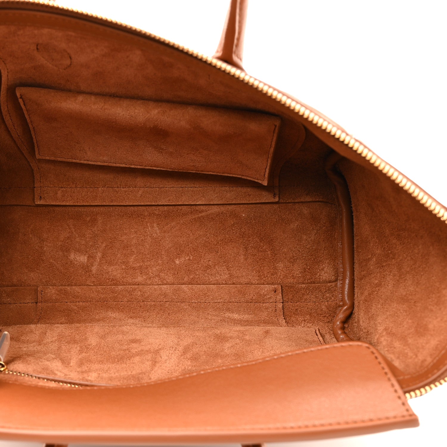 Celine Supple Shiny Lambskin Small New Luggage Soft Tan 5 of 9