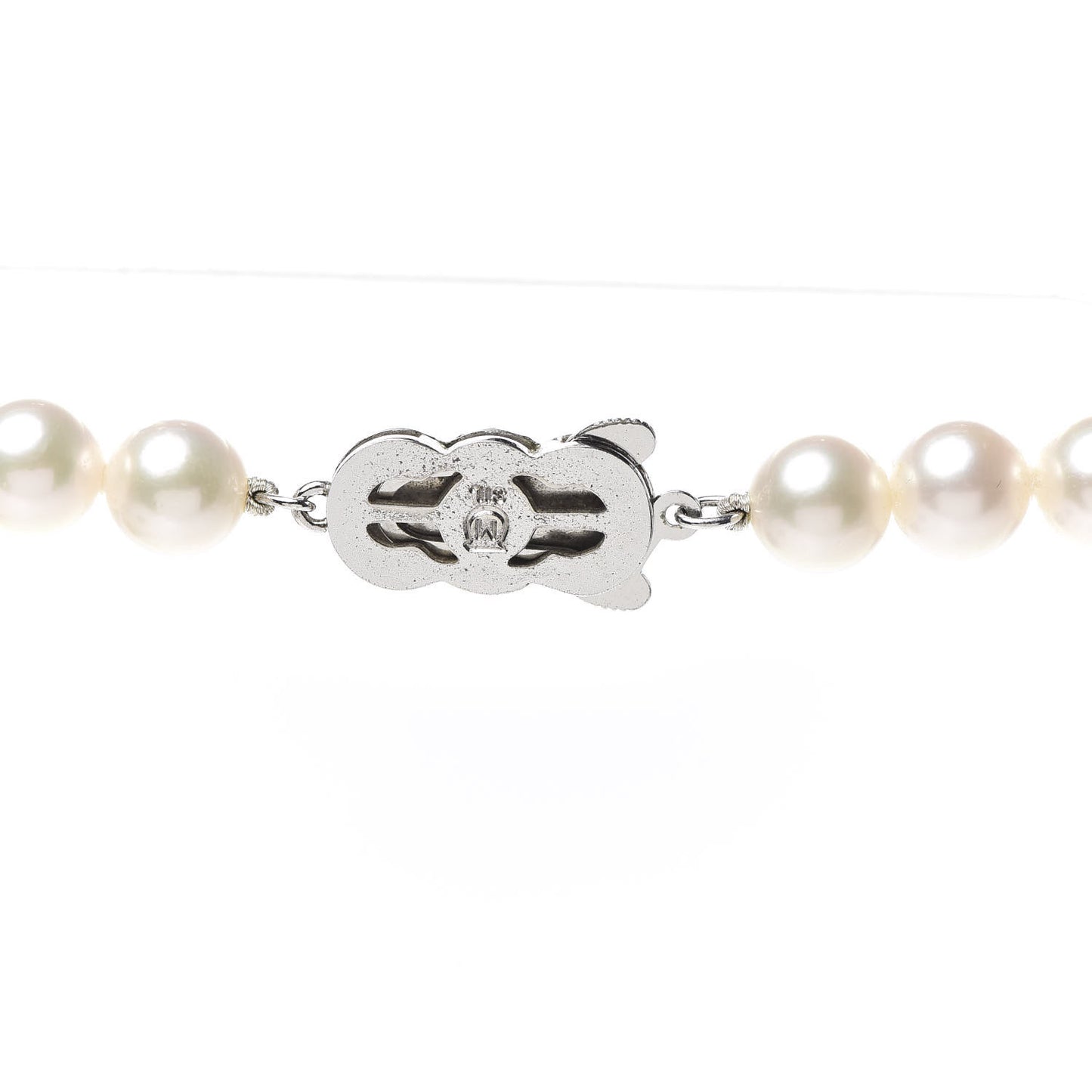 Sterling Silver Pearl 7-7.5mm Strand Necklace 16.5"